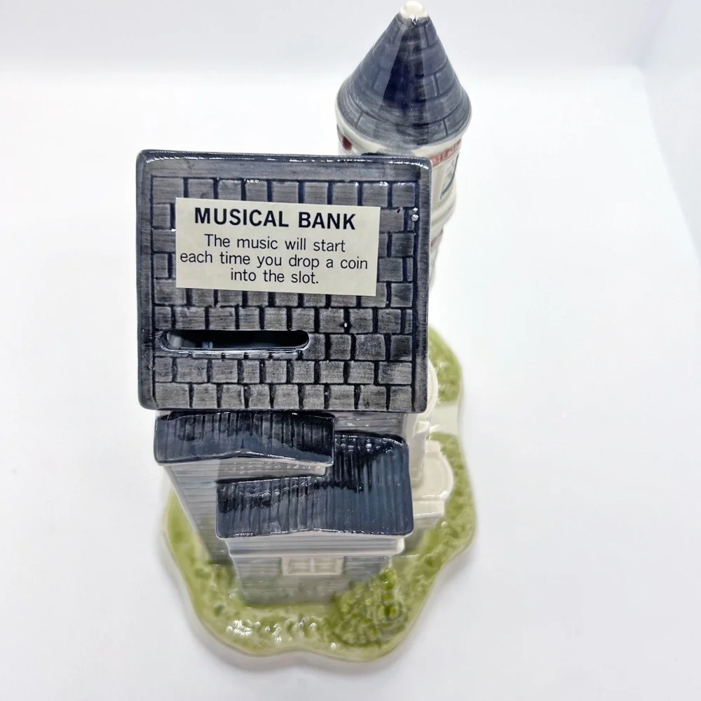Otagiri Ceramic Victorian House Musical Coin Bank - Picture 4 of 8